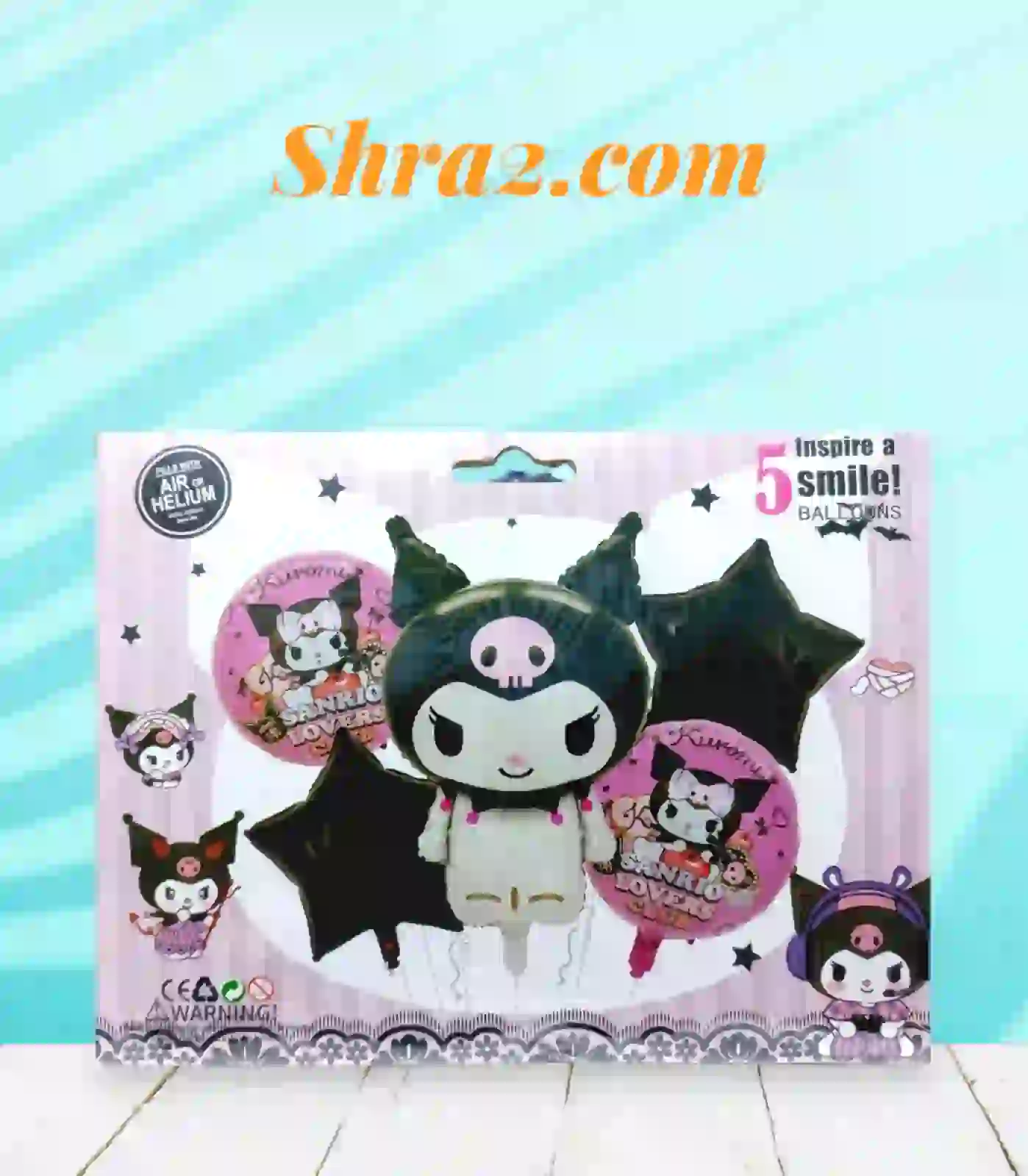 Helium Balloon Set  3D Kurama Character Design 5 Pieces